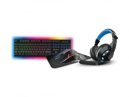 Greencom 4-in-1 Entry Gaming Bundle - Entry V1 Gaming Mus, MM100 Musematte, VS90 Headset, VS55 RGB Tastatur