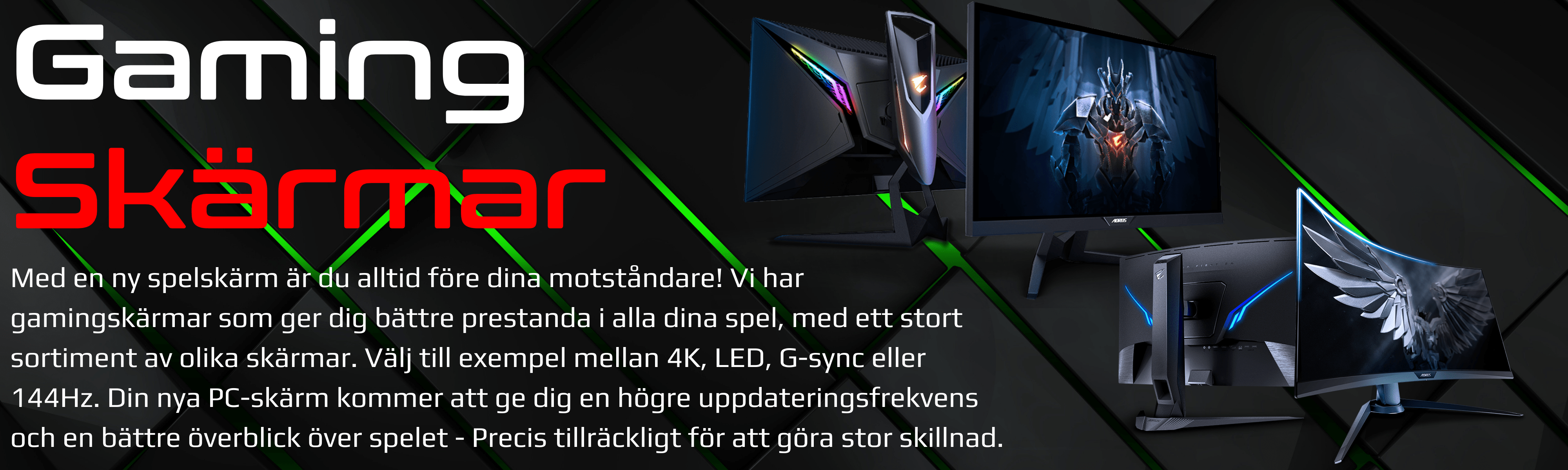 Gamingskärmer